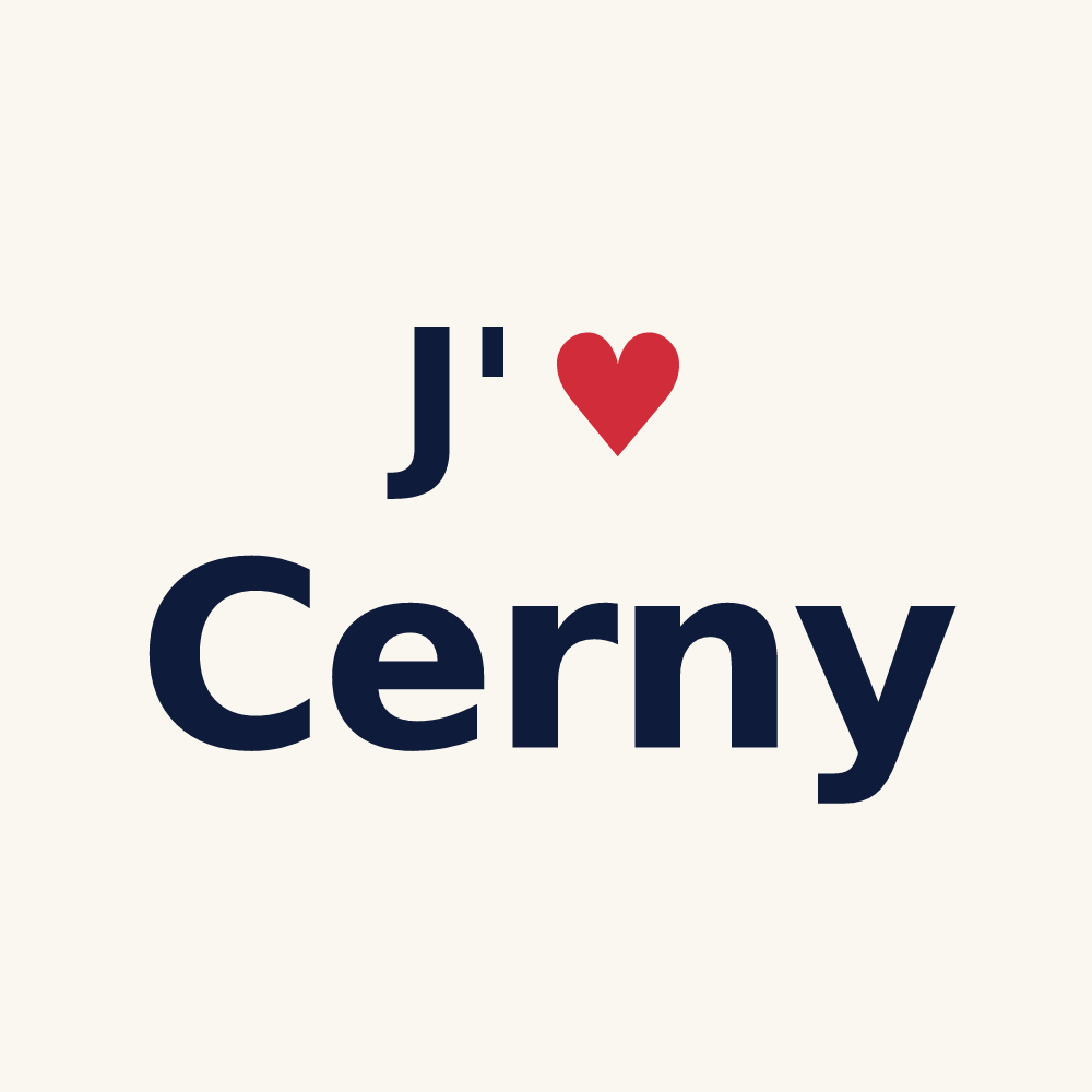 Tasse personnalisée Cerny — design J'aime Cerny