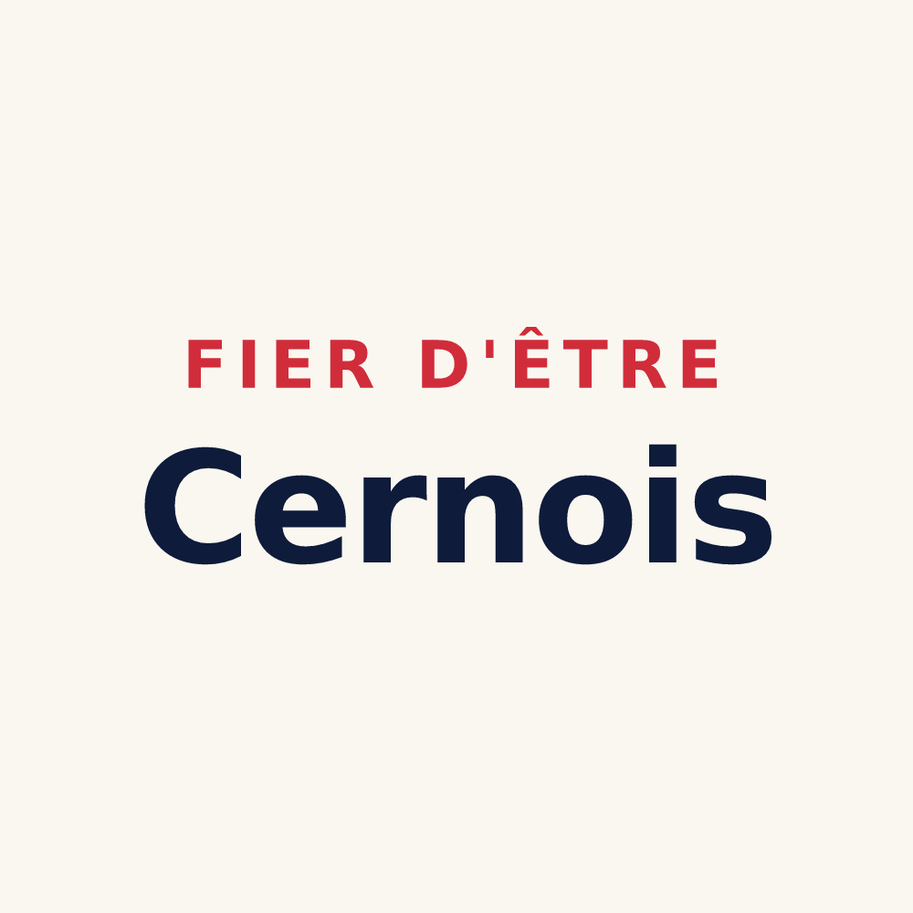 Tasse « Fier d'être Cernois » — design pour Cerny