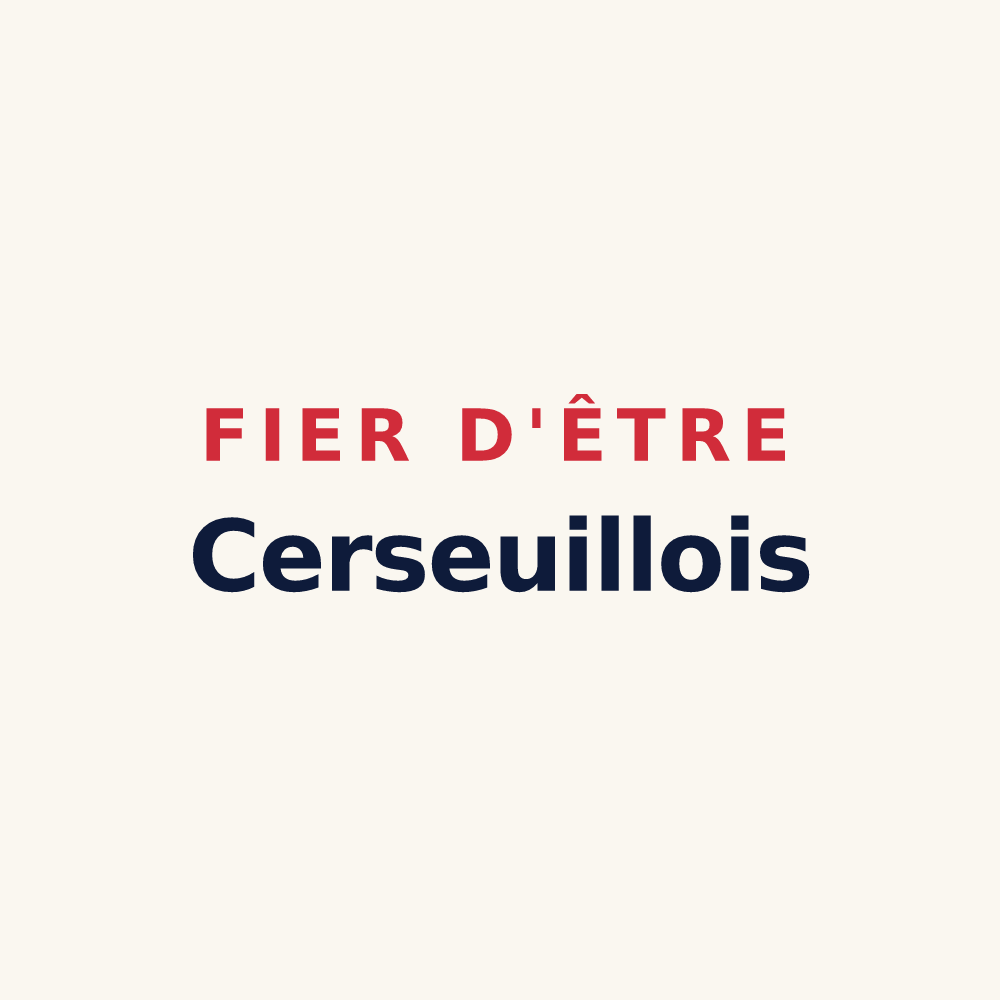 Tasse « Fier d'être Cerseuillois » — design pour Cerseuil