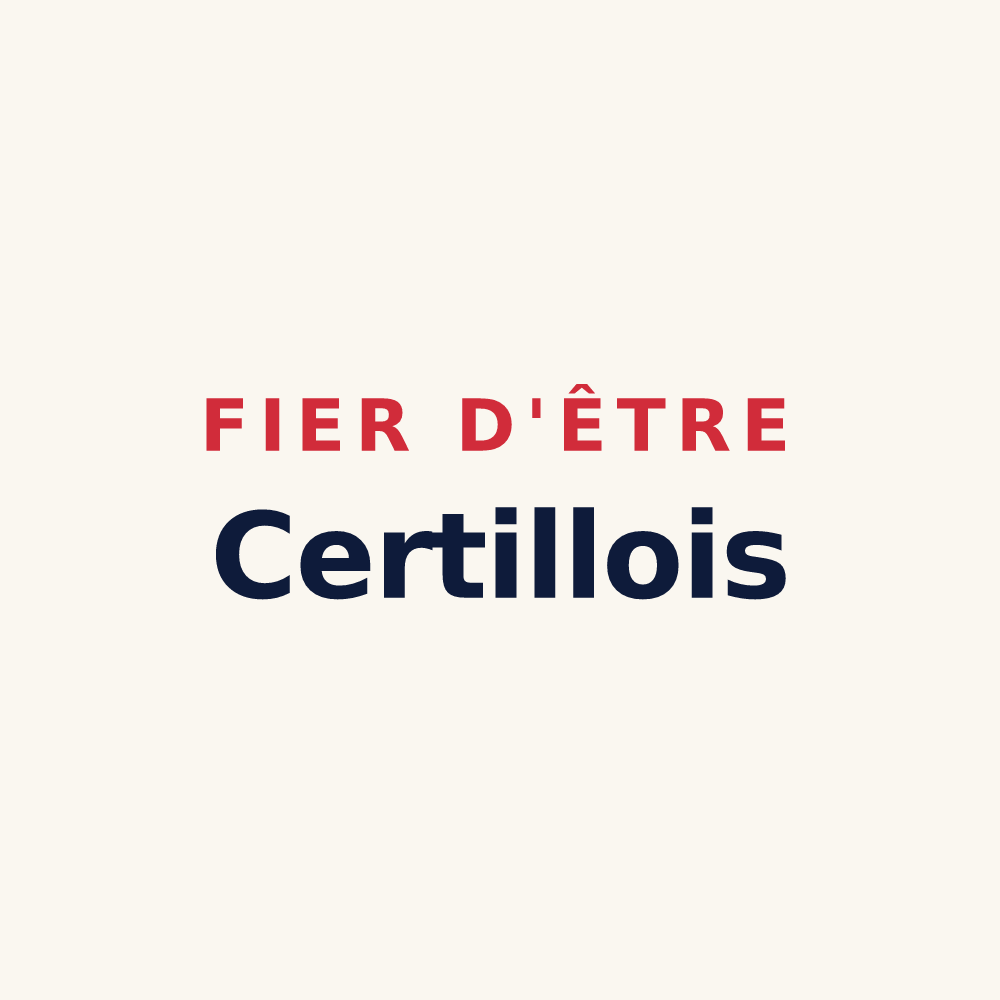 Tasse « Fier d'être Certillois » — design pour Certilleux