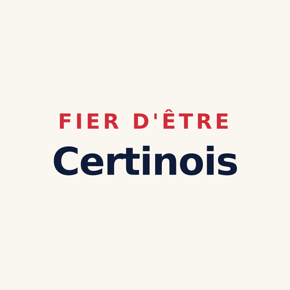 Tasse « Fier d'être Certinois » — design pour Certines