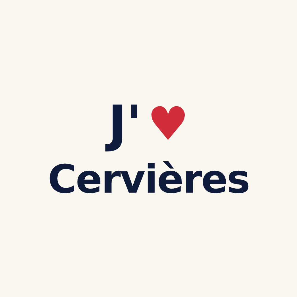Tasse personnalisée Cervières — design J'aime Cervières