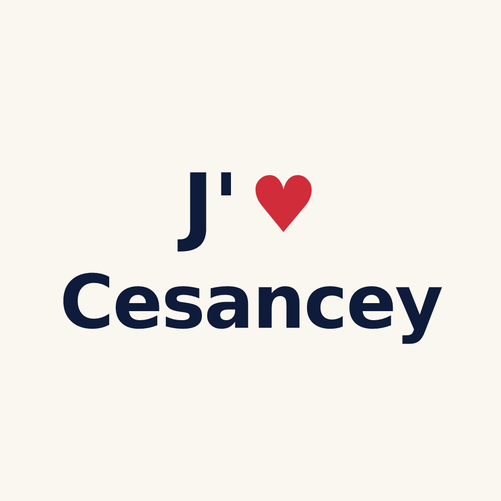 Tasse personnalisée Cesancey — design J'aime Cesancey