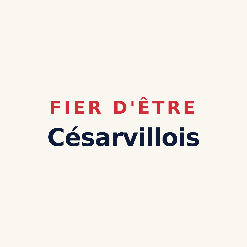 Tasse « Fier d'être Césarvillois » — design pour Césarville-Dossainville