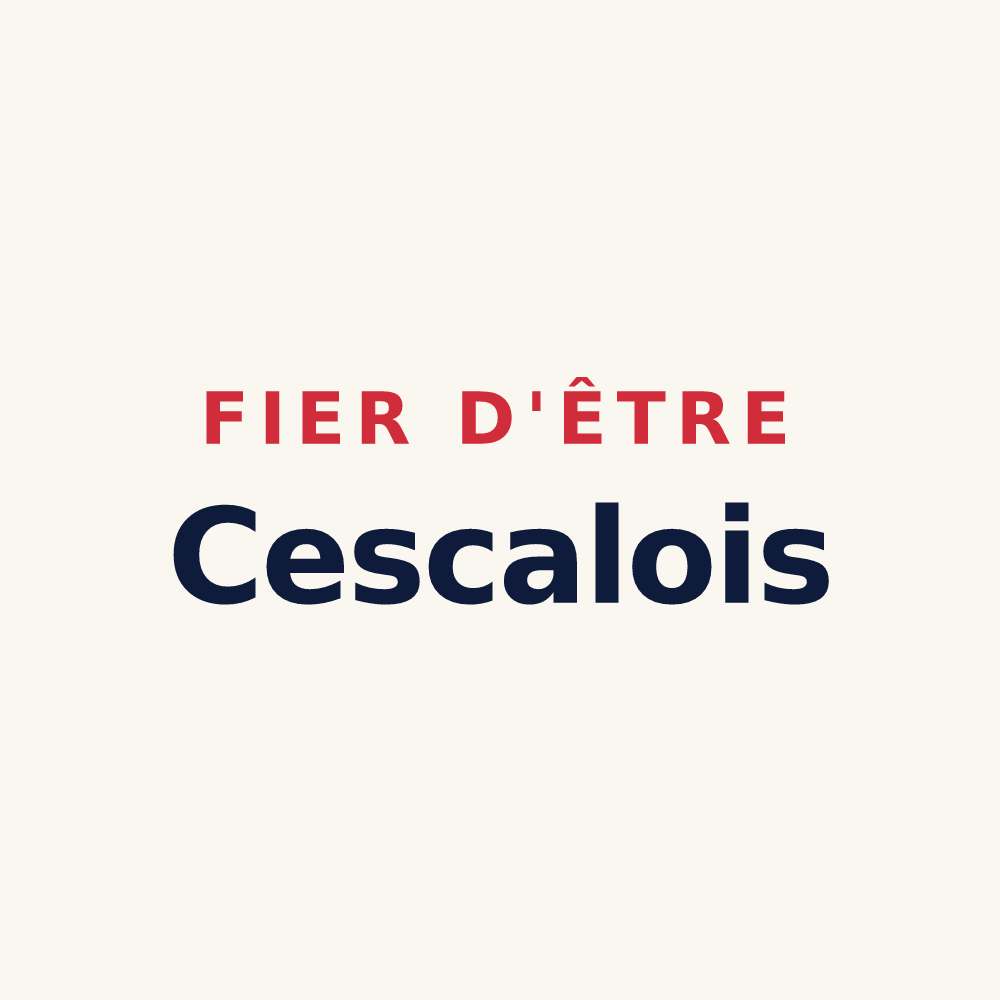 Tasse « Fier d'être Cescalois » — design pour Cescau