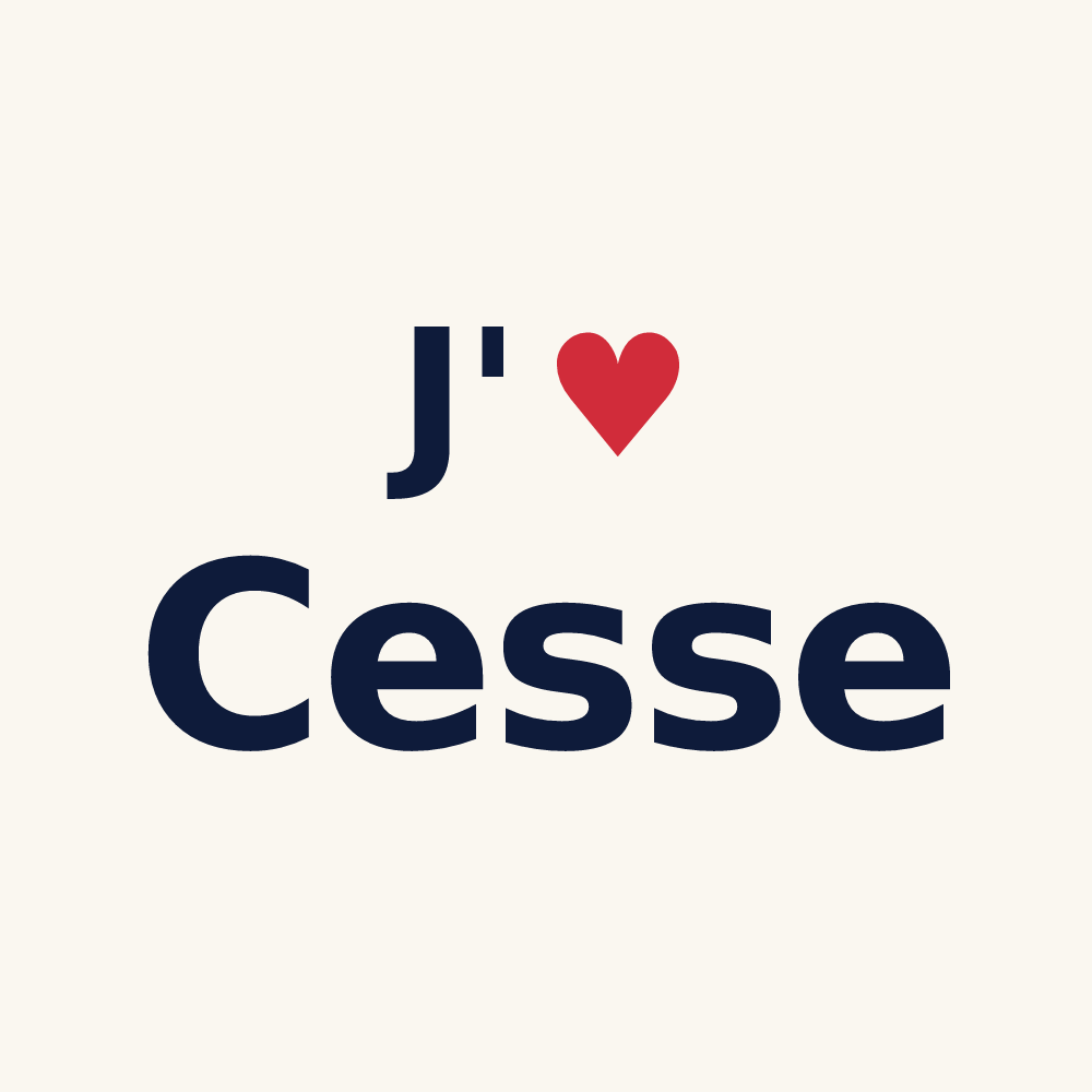 Tasse personnalisée Cesse — design J'aime Cesse