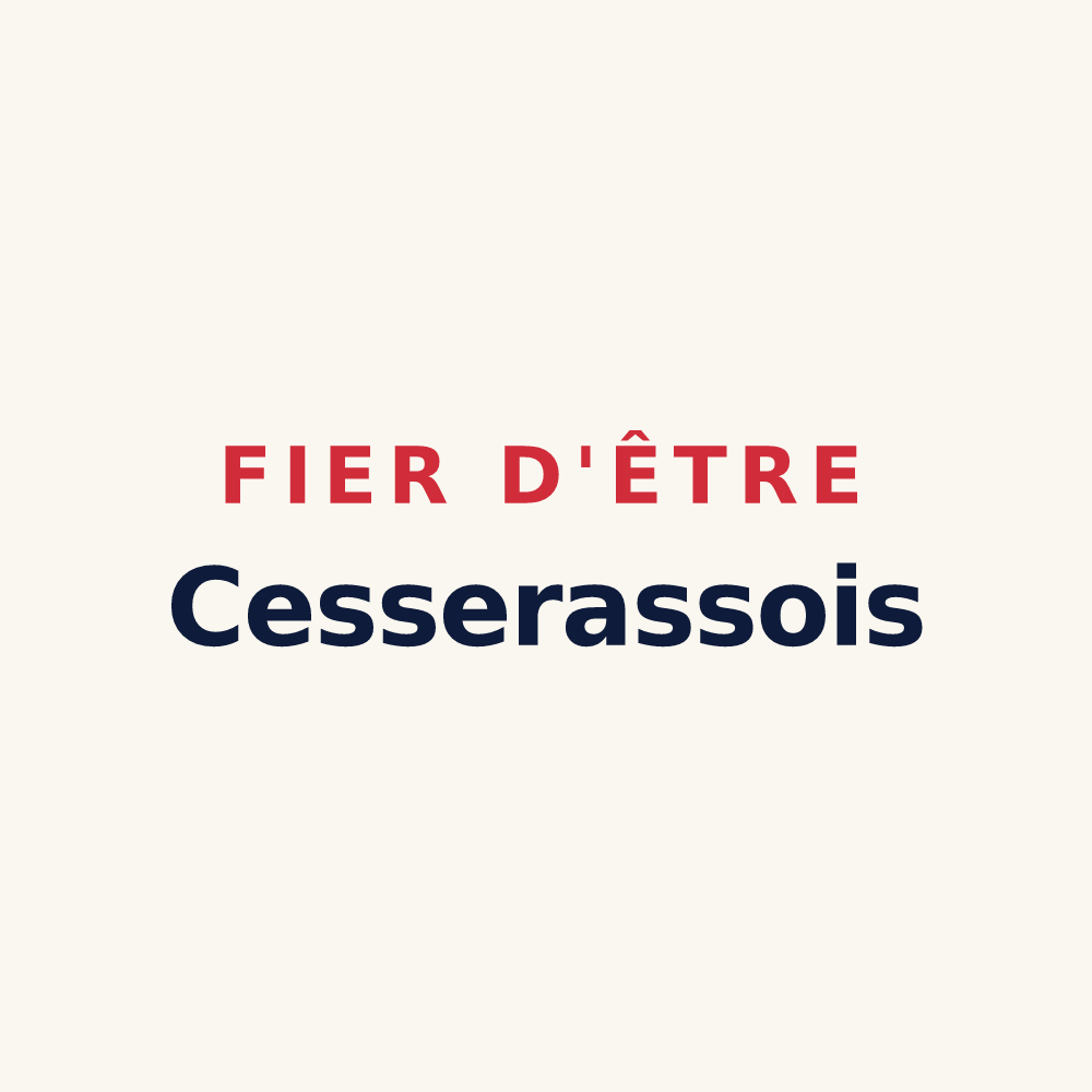 Tasse « Fier d'être Cesserassois » — design pour Cesseras