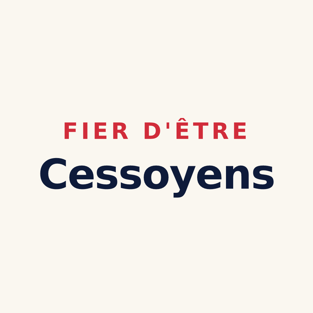 Tasse « Fier d'être Cessoyens » — design pour Cessoy-en-Montois