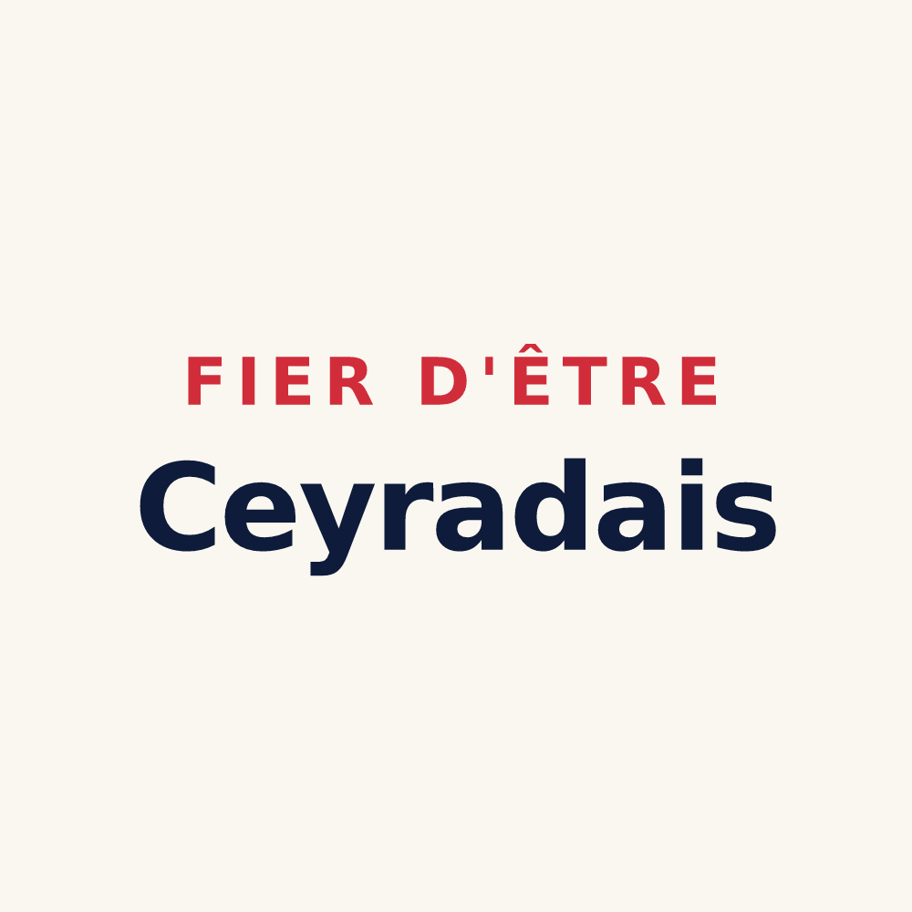Tasse « Fier d'être Ceyradais » — design pour Ceyras