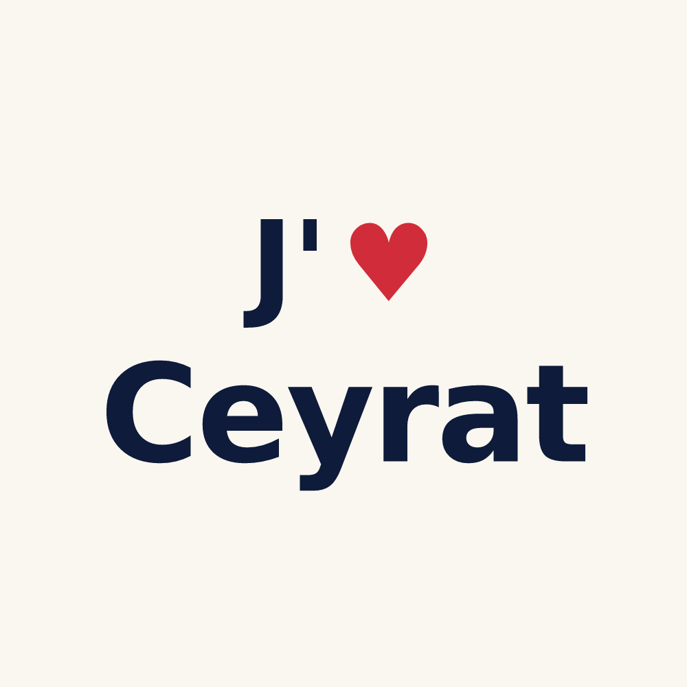 Tasse personnalisée Ceyrat — design J'aime Ceyrat