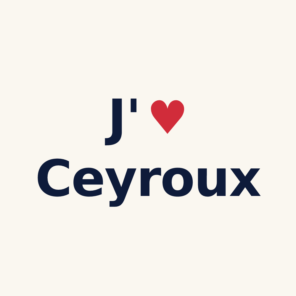 Tasse personnalisée Ceyroux — design J'aime Ceyroux