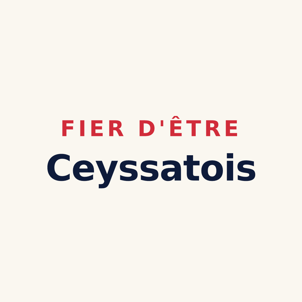 Tasse « Fier d'être Ceyssatois » — design pour Ceyssat