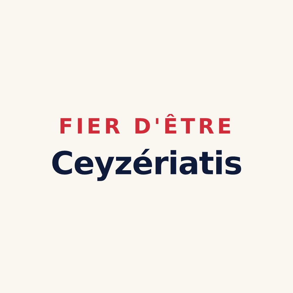 Tasse « Fier d'être Ceyzériatis » — design pour Ceyzériat