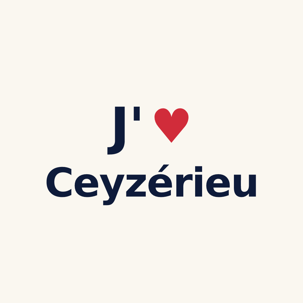 Tasse personnalisée Ceyzérieu — design J'aime Ceyzérieu