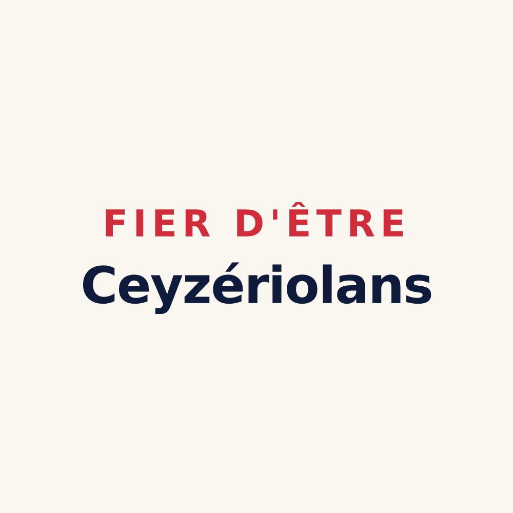 Tasse « Fier d'être Ceyzériolans » — design pour Ceyzérieu