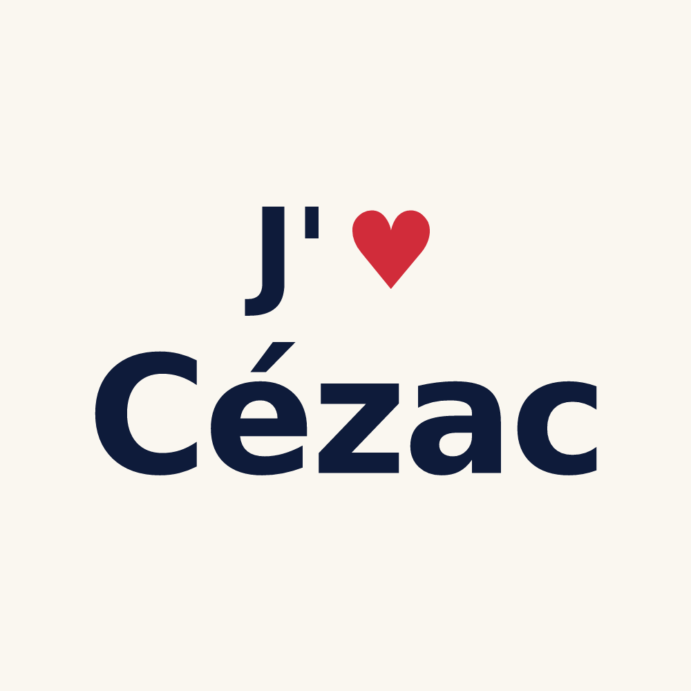Tasse personnalisée Cézac — design J'aime Cézac
