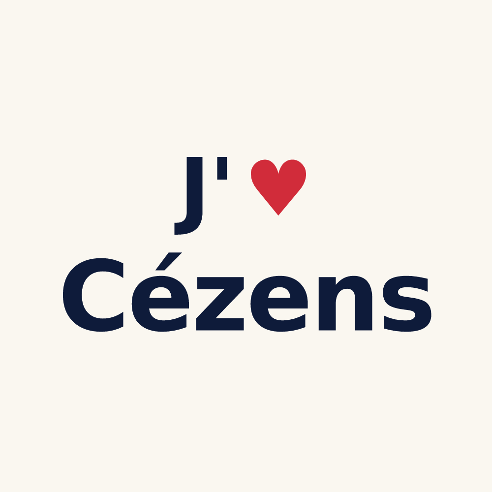 Tasse personnalisée Cézens — design J'aime Cézens