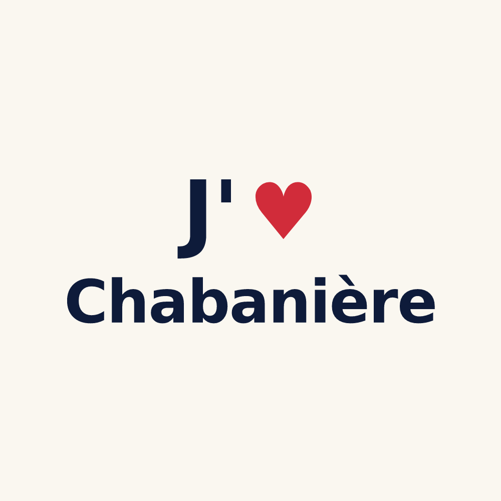 Tasse personnalisée Chabanière — design J'aime Chabanière