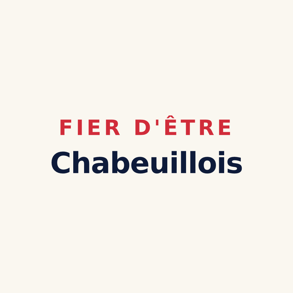 Tasse « Fier d'être Chabeuillois » — design pour Chabeuil