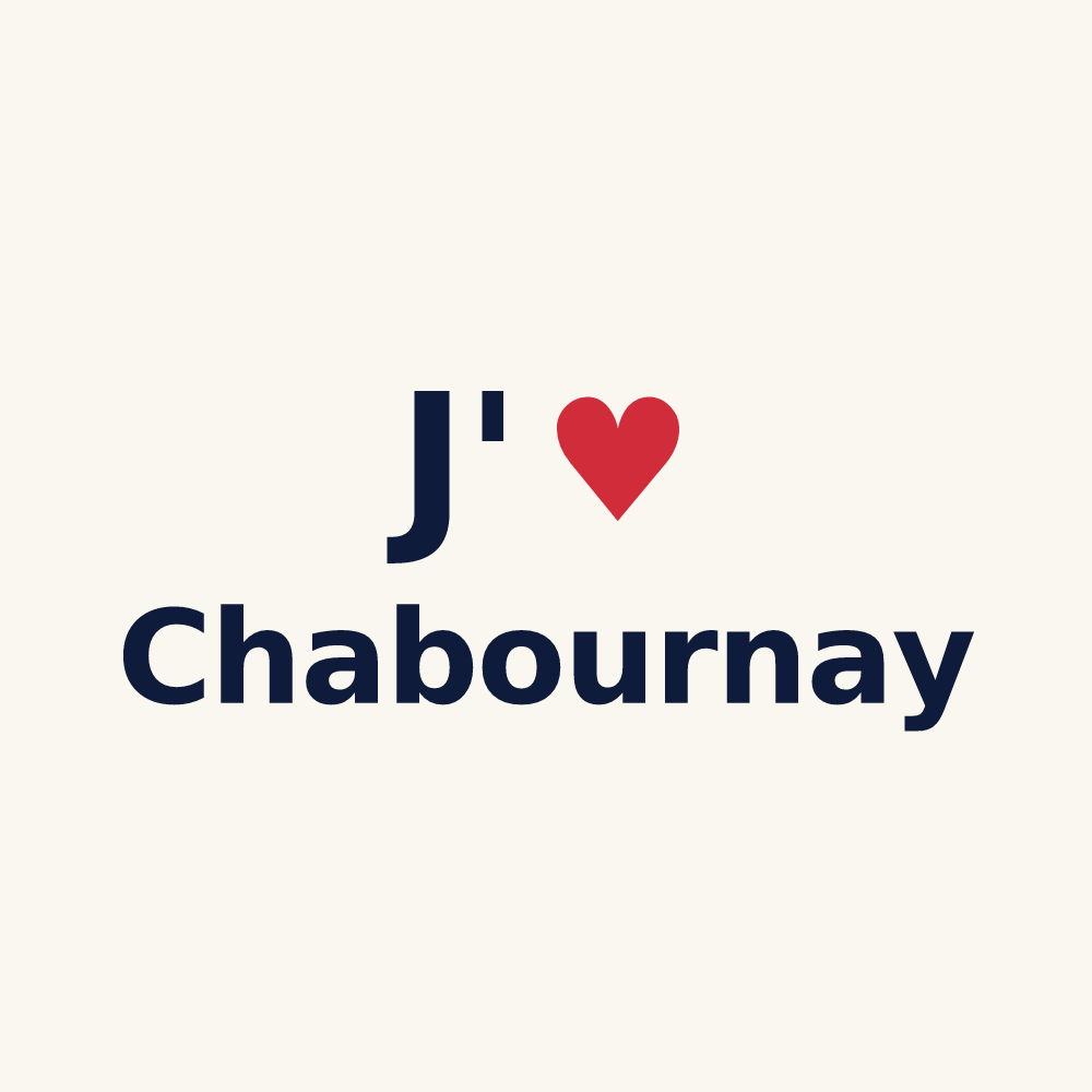 Tasse personnalisée Chabournay — design J'aime Chabournay