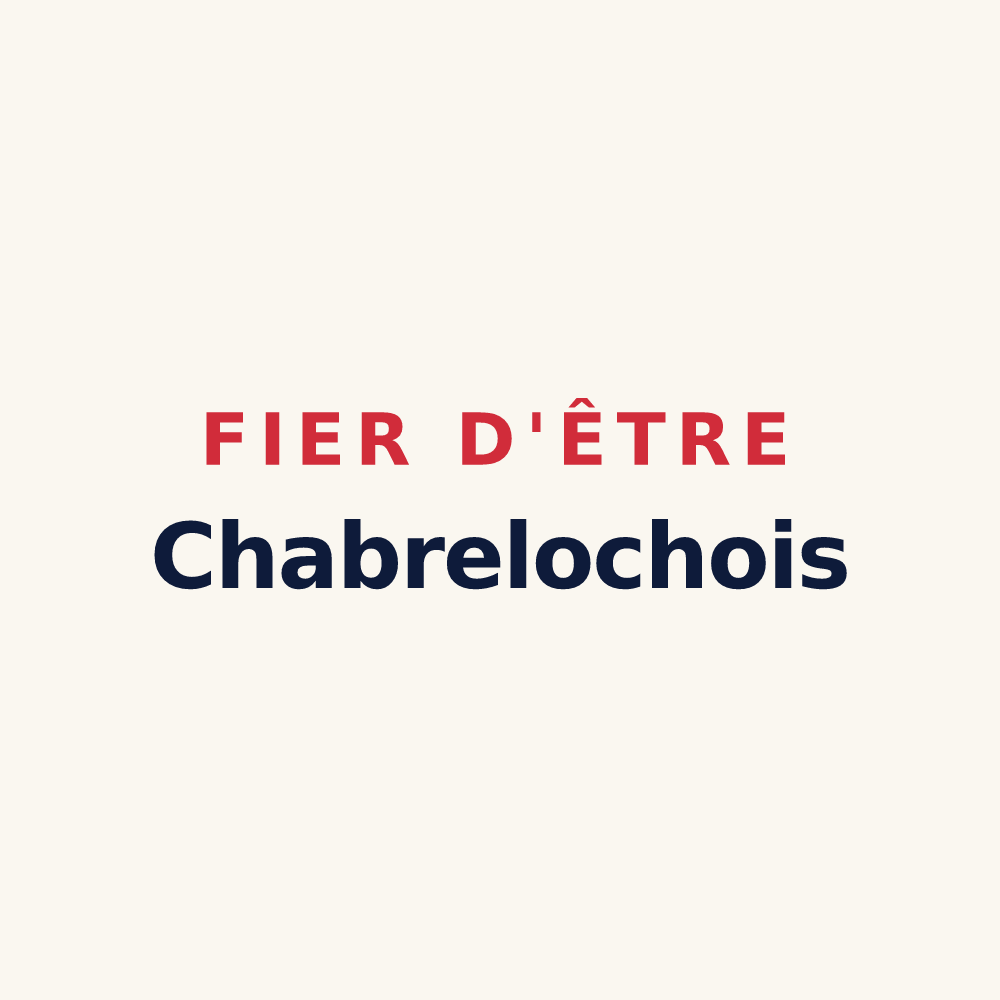 Tasse « Fier d'être Chabrelochois » — design pour Chabreloche