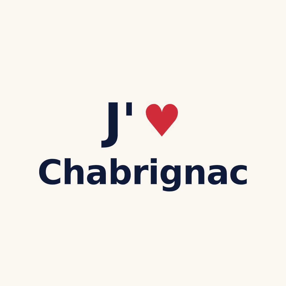 Tasse personnalisée Chabrignac — design J'aime Chabrignac