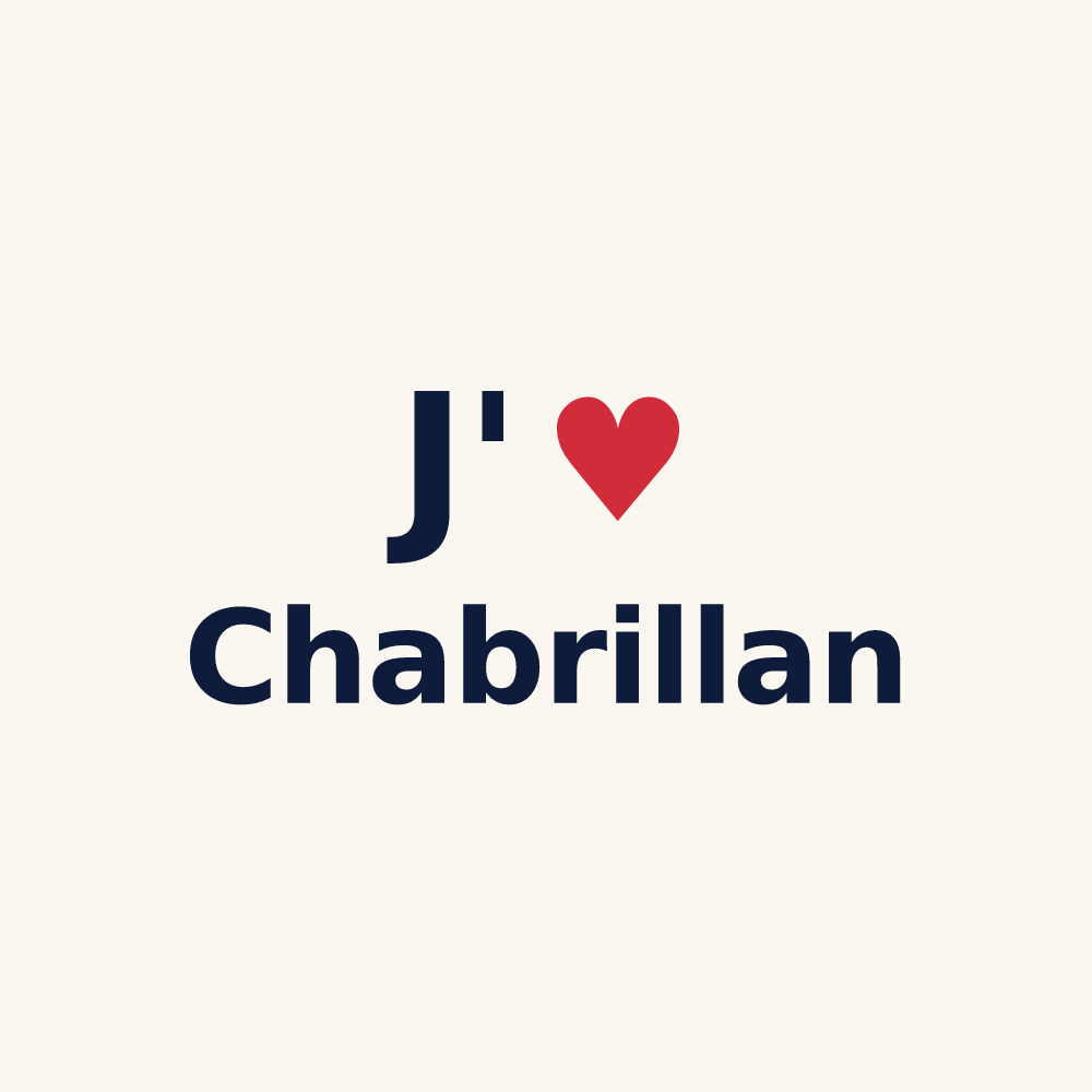 Tasse personnalisée Chabrillan — design J'aime Chabrillan