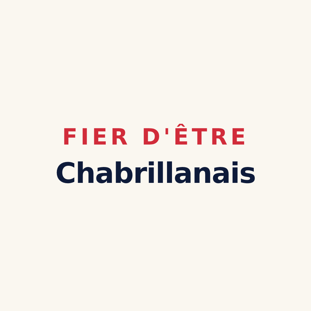 Tasse « Fier d'être Chabrillanais » — design pour Chabrillan