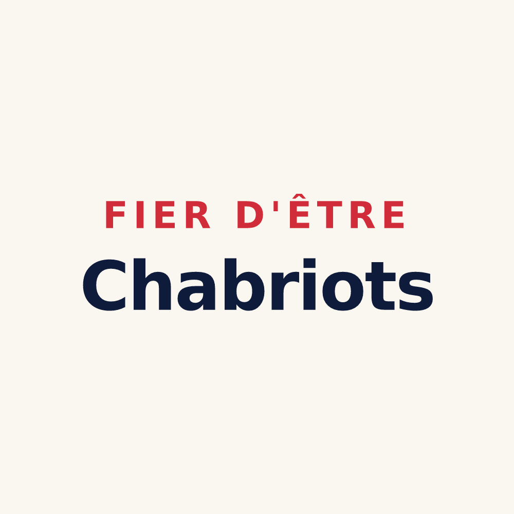 Tasse « Fier d'être Chabriots » — design pour Chabris