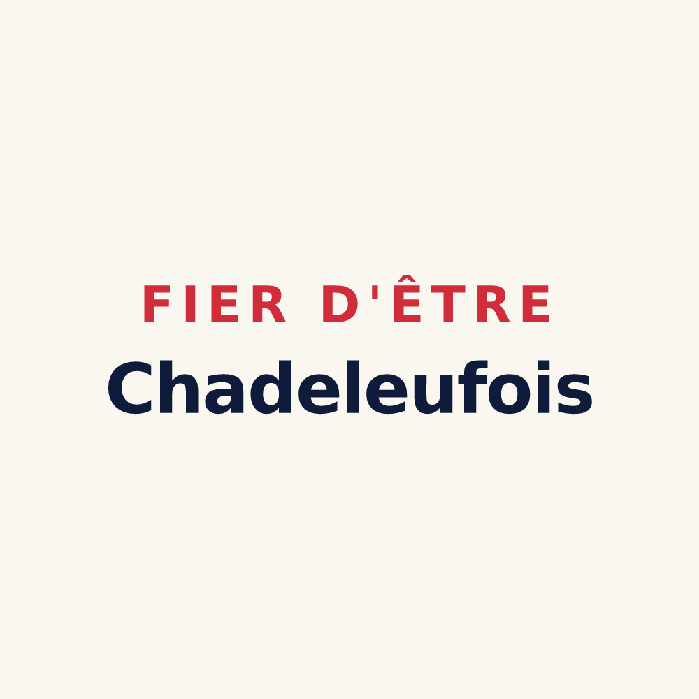 Tasse « Fier d'être Chadeleufois » — design pour Chadeleuf
