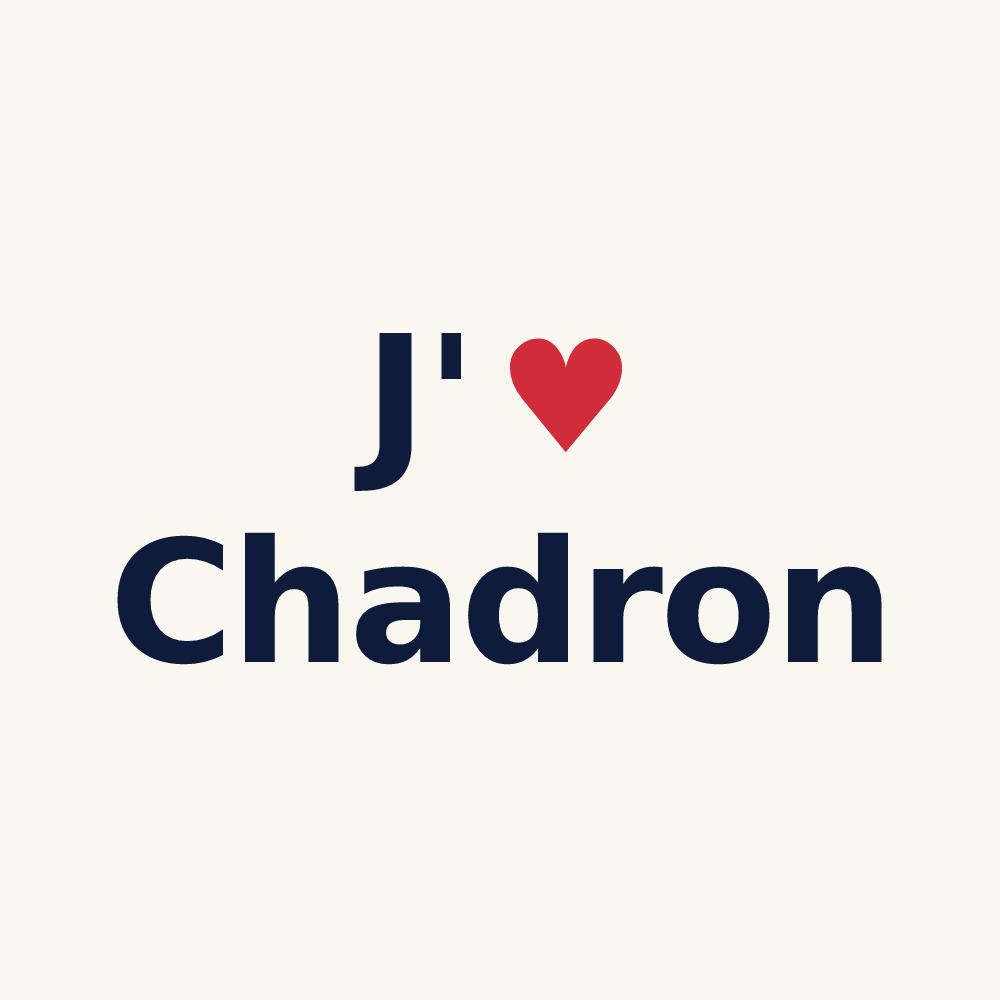 Tasse personnalisée Chadron — design J'aime Chadron