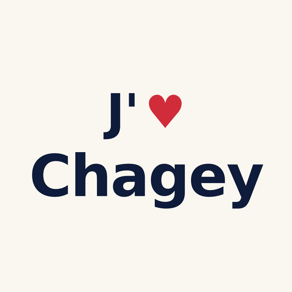 Tasse personnalisée Chagey — design J'aime Chagey