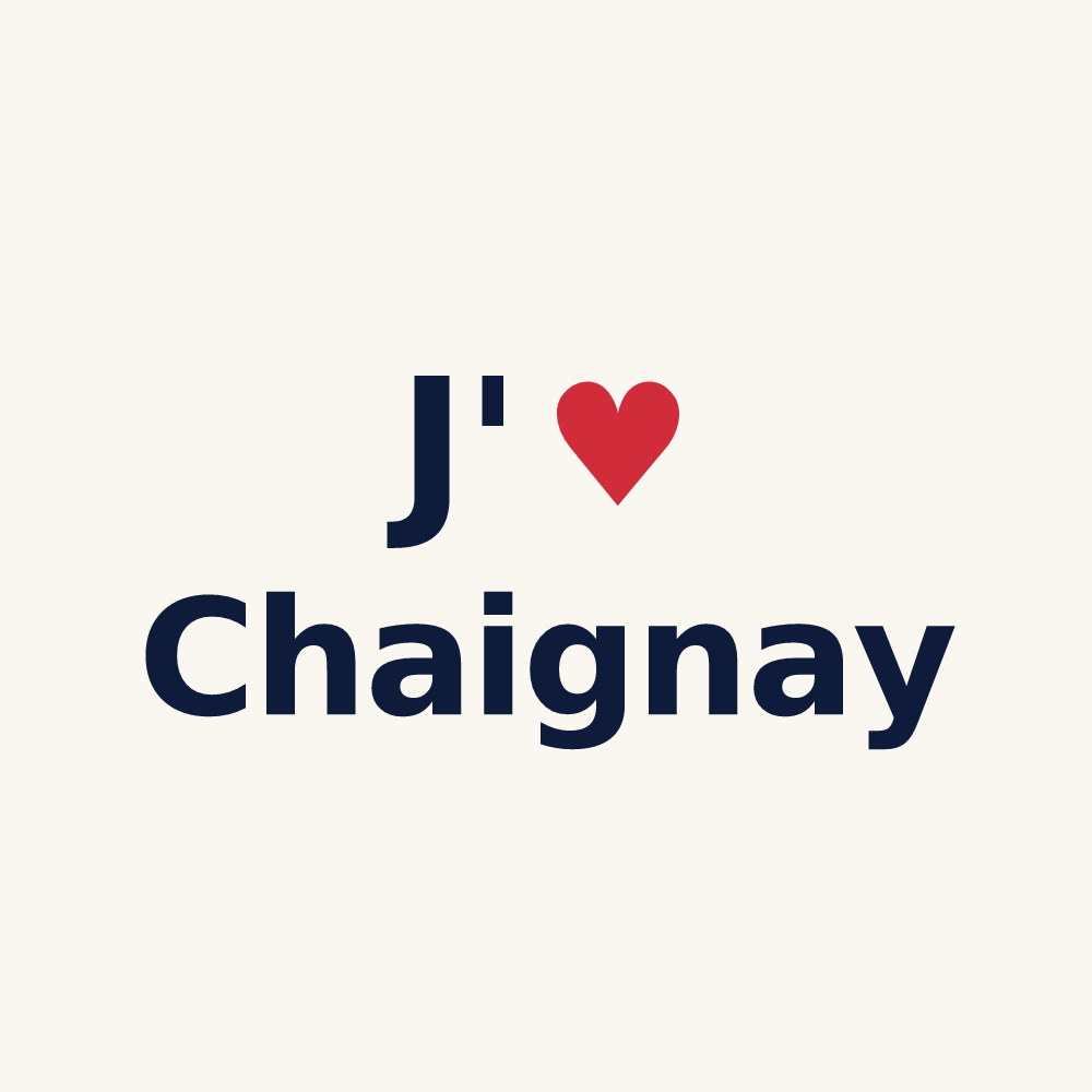 Tasse personnalisée Chaignay — design J'aime Chaignay