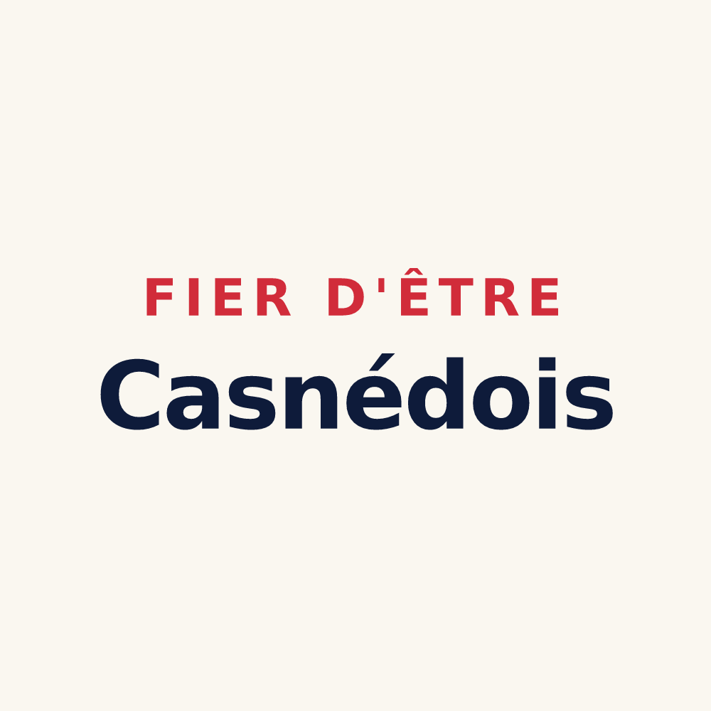 Tasse « Fier d'être Casnédois » — design pour Chaignay