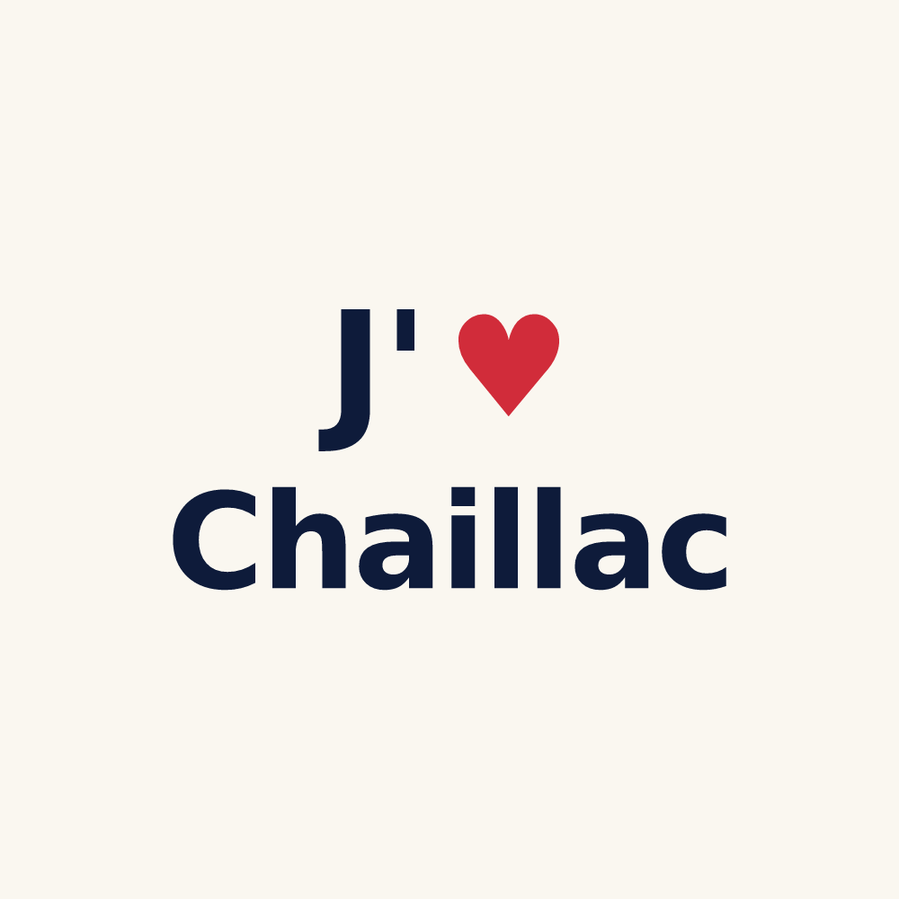 Tasse personnalisée Chaillac — design J'aime Chaillac