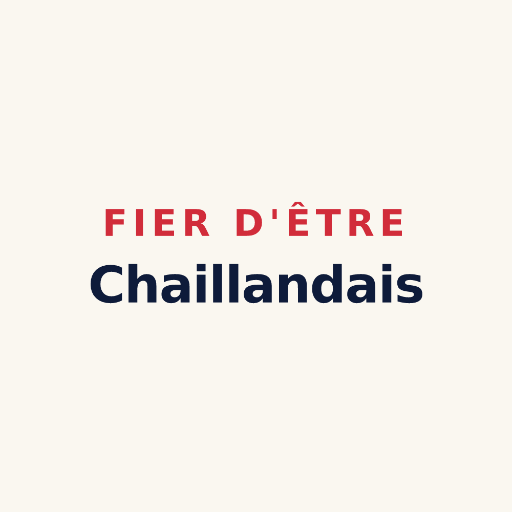 Tasse « Fier d'être Chaillandais » — design pour Chailland
