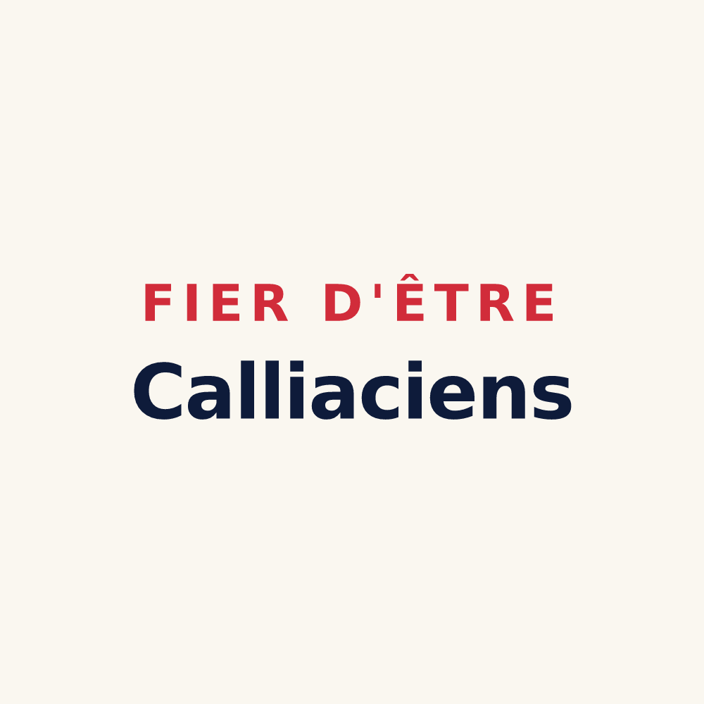 Tasse « Fier d'être Calliaciens » — design pour Chailly-en-Gâtinais