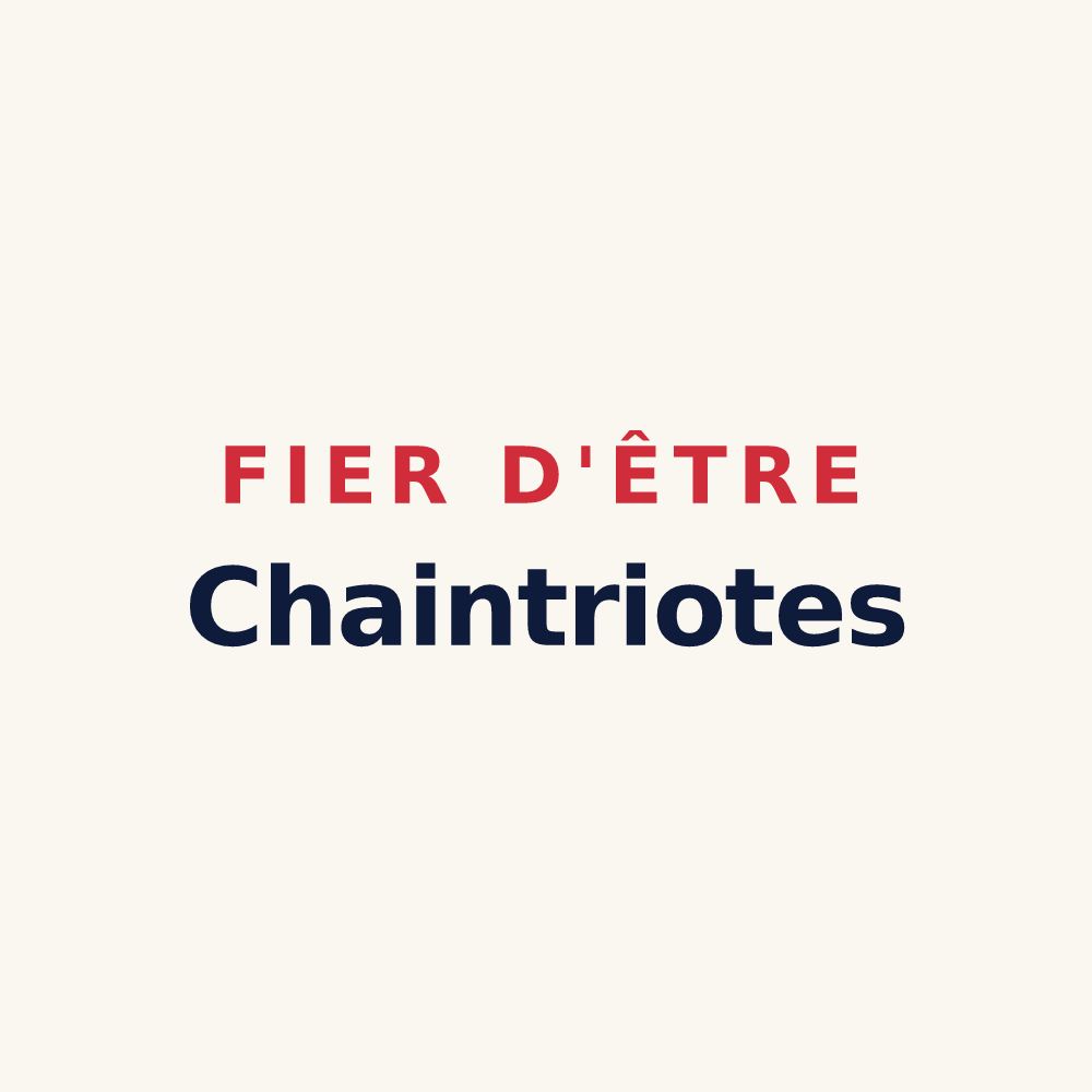 Tasse « Fier d'être Chaintriotes » — design pour Chaintrix-Bierges