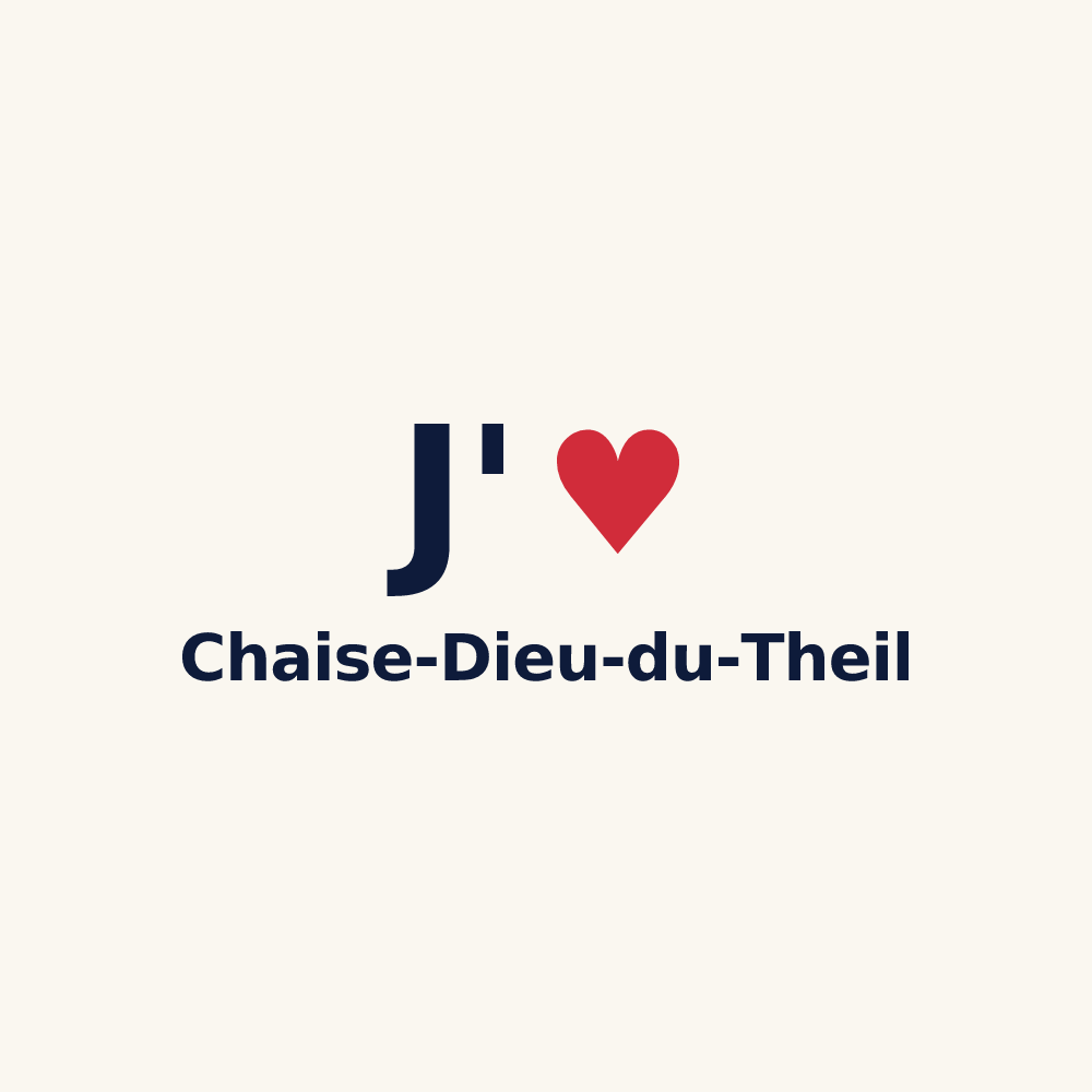 Tasse personnalisée Chaise-Dieu-du-Theil — design J'aime Chaise-Dieu-du-Theil