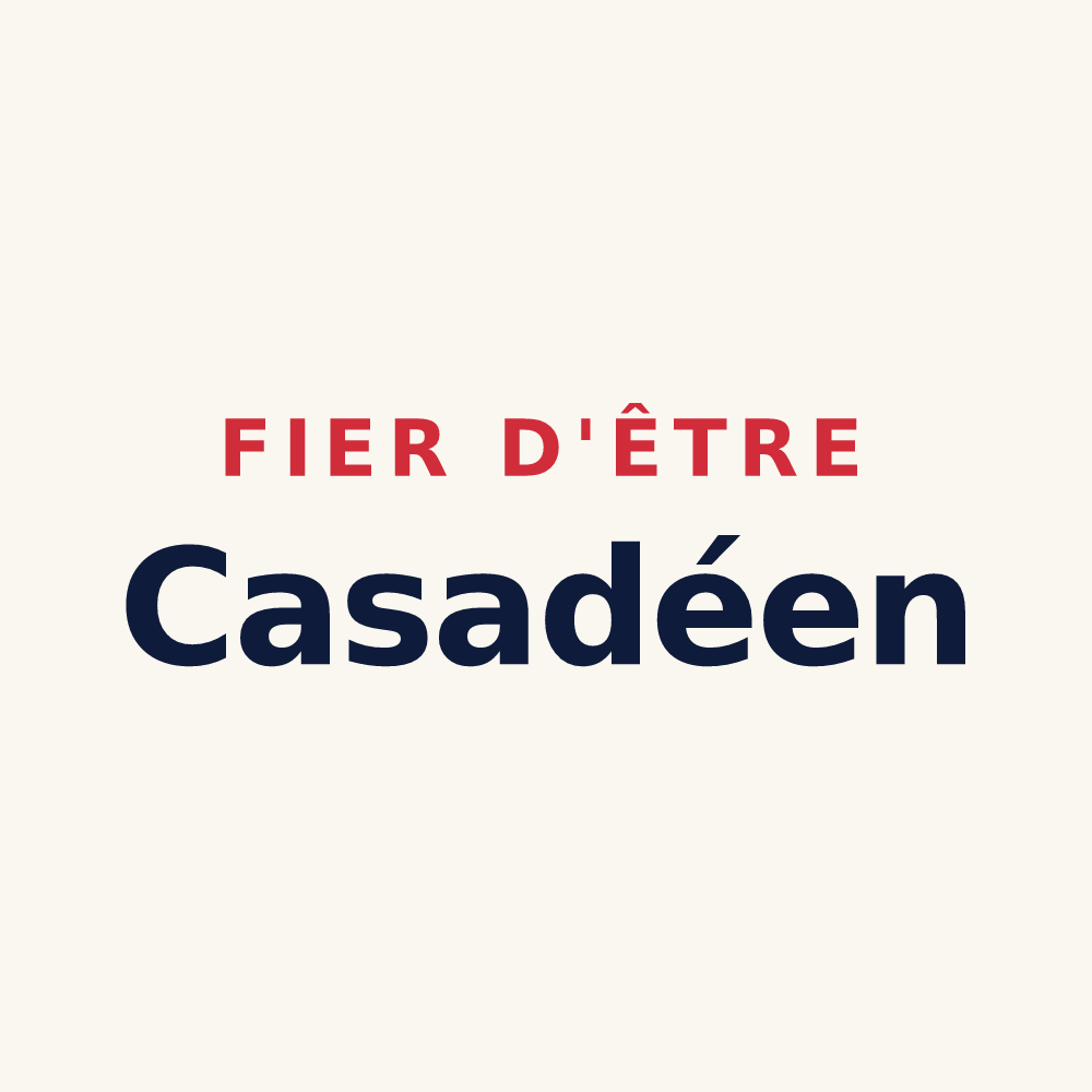 Tasse « Fier d'être Casadéen » — design pour Chaise-Dieu-du-Theil