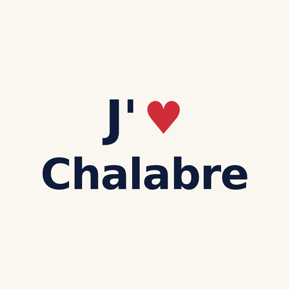 Tasse personnalisée Chalabre — design « J'aime Chalabre » imprimé sur la tasse