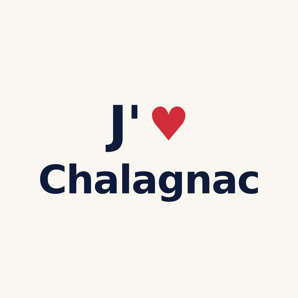 Tasse personnalisée Chalagnac — design J'aime Chalagnac