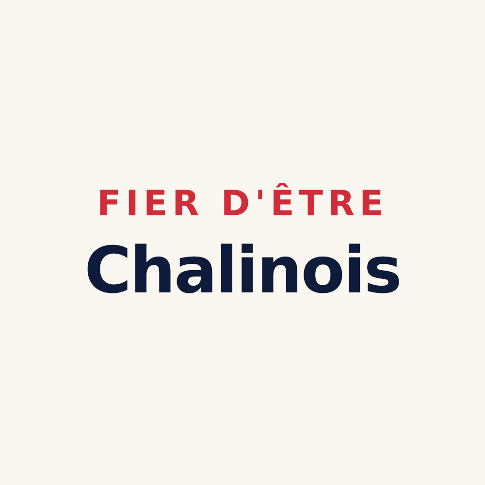 Tasse « Fier d'être Chalinois » — design pour Chalain-d'Uzore