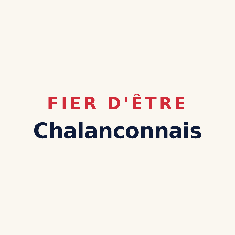Tasse « Fier d'être Chalanconnais » — design pour Chalancon