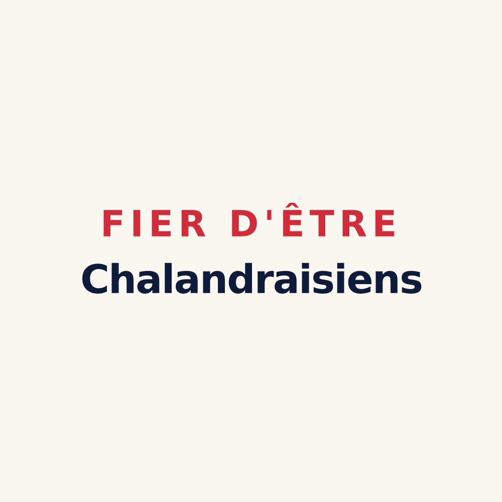 Tasse « Fier d'être Chalandraisiens » — design pour Chalandray