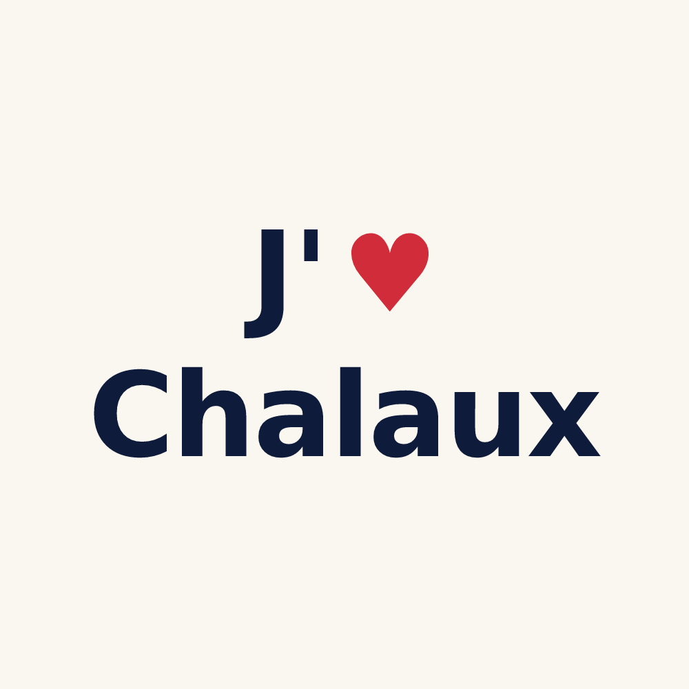Tasse personnalisée Chalaux — design J'aime Chalaux