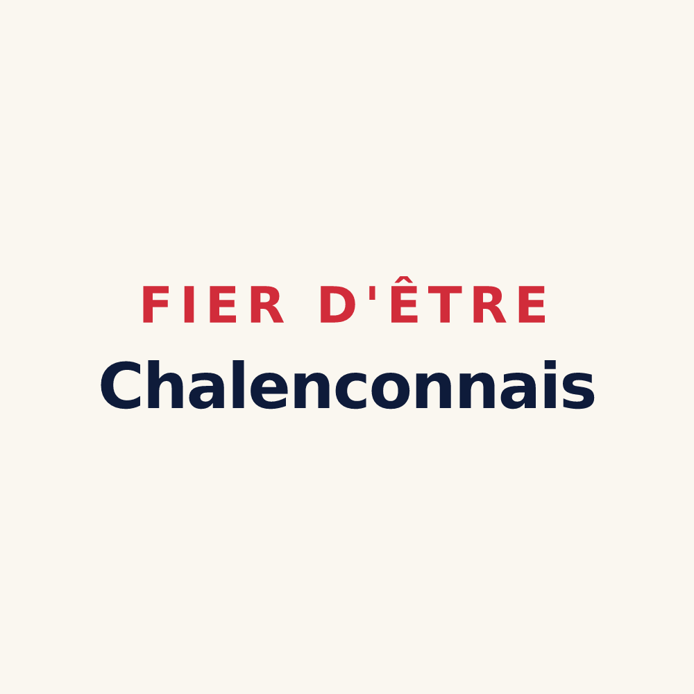 Tasse « Fier d'être Chalenconnais » — design pour Chalencon
