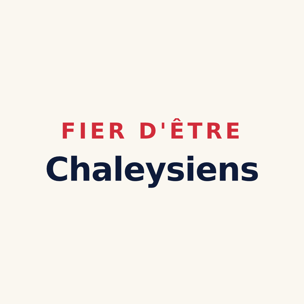 Tasse « Fier d'être Chaleysiens » — design pour Chaley