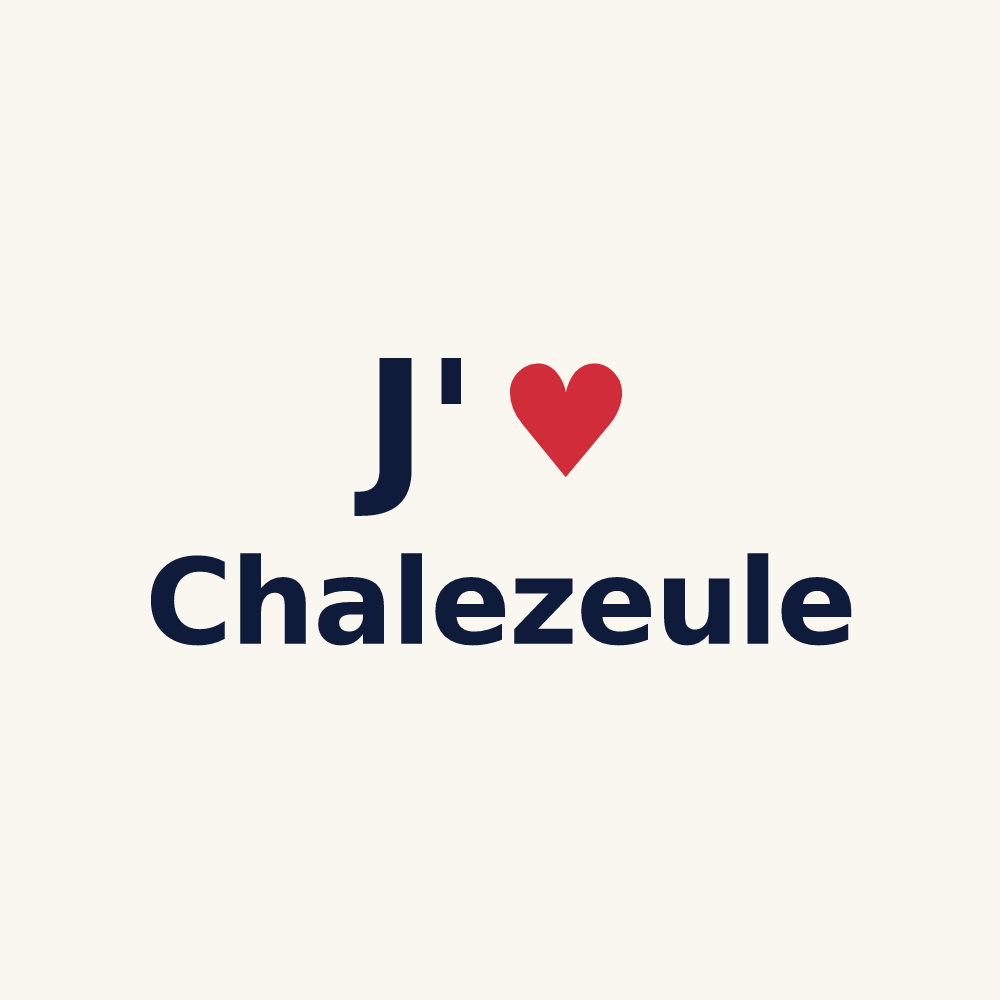 Tasse personnalisée Chalezeule — design J'aime Chalezeule