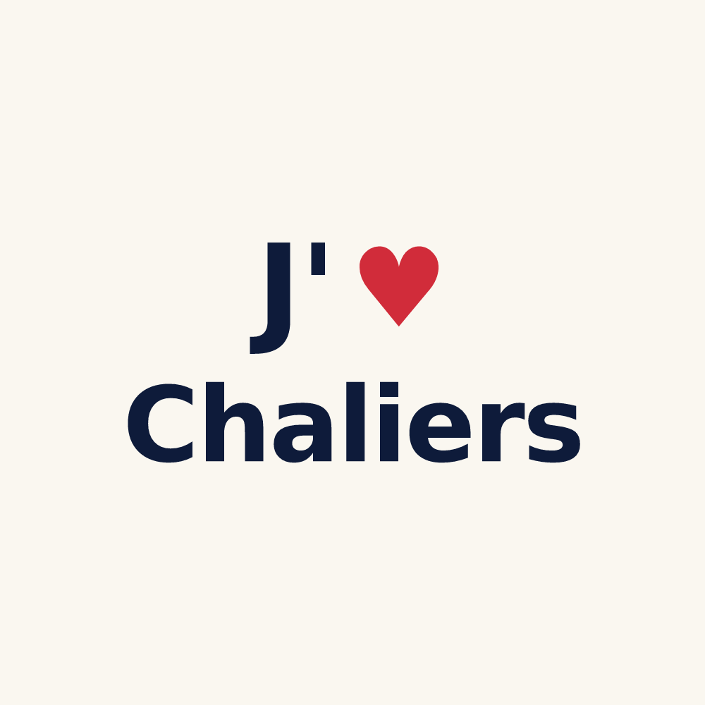 Tasse personnalisée Chaliers — design J'aime Chaliers